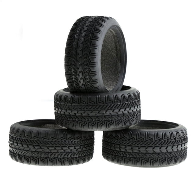 NeumáTico de Goma de 4 Piezas para 1/10 RC Coche de Turismo de Deriva en Carretera Sakura RedCat, 5