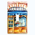 thumbnail image 2 of Metal Light Switch Wall Plate Outlet Cover (Coffee Mocha Espresso Shop Vintage Store Front - Single Toggle), 2 of 2