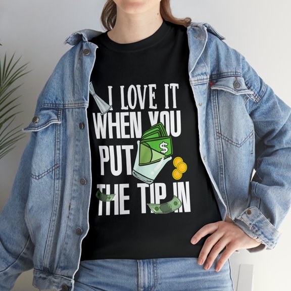 Put The Tip In Bartender Mixologist Bartending T-Shirt