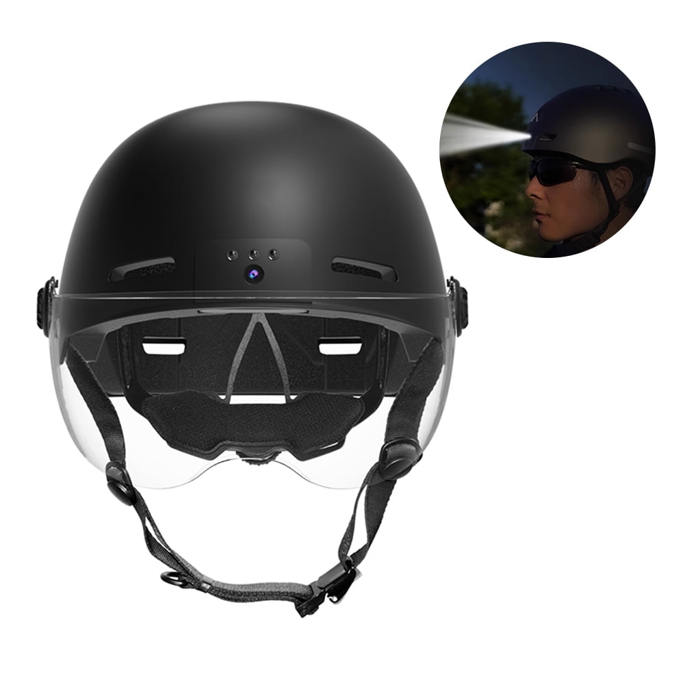 Helmet Action Camera, Camera Recorder 1080P@30FPS Motorcycle Helmets Cameras Built-in 1300mah 130° Wide Angle for Outdoor Cycling