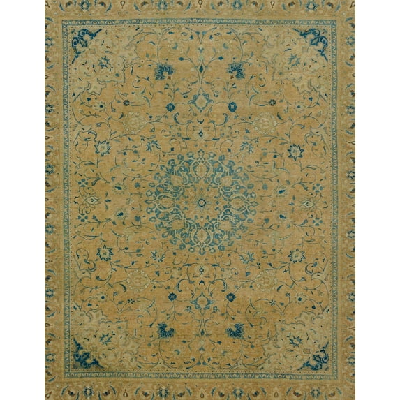 Ahgly Company Indoor Rectangle Abstract Caramel Brown Abstract Area Rugs, 8' x 12'