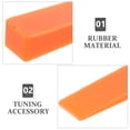 thumbnail image 4 of EeaseCA 2Pcs Piano Tuning Rubber Wedge Mutes Fixing Tool Piano Accessories (Orange), 4 of 7