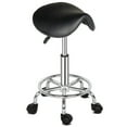 thumbnail image 6 of Tcbosik Adjustable Rolling Stool with Saddle Seat and 5 Wheels - 360° Swivel Stool for Kitchen, Lab, Office, Salon, Home (Black, 20"-25.6"), 6 of 9