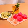 thumbnail image 5 of 6 Rose Shaped Ice Block Tray, Silicone Ice Block Tray with Clear Funnel-type Lid Novelty Rose Ice Block Mold Ice Ball Maker Mold Ice Tray for Cocktails Whiskey Chilled Drinks, 5 of 6