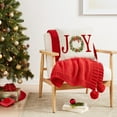 thumbnail image 2 of Christmas Pillow Covers 18x18,Outdoor Christmas Decorations Pillows Decorative Throw Pillow Cases,Wreath Xmas Joy Cushion Covers for Home Winter Holiday Couch, 2 of 6
