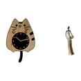 thumbnail image 1 of Adorno de reloj con forma de gato y escultura de mujer tribal africana para cocina, oficina, dormitorio, escritorio, armario, regalo de inauguración d, 1 of 8