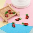 thumbnail image 5 of GKNET 10Pcs Fruit Food Lampwork Glass Charm Beads Watermelon Dangle Pendant 23-26mm, 5 of 6