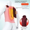 thumbnail image 4 of Chaleco de hombre con calefacción de siete zonas, carga inteligente, impermeable, antiestático, con capucha, cálido, chaqueta para hombre, 4 of 6