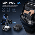 thumbnail image 6 of NIUTA® Wireless Charging Station for Apple Devices, 3 in 1 Foldable Magnetic Wireless Charger Stand for iPhone 16/15/14/13/12, Apple Watch and AirPods, Up to 15W with 20W USB-C Adapter, 6 of 7