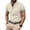 Khaki, variant on CaComMARK PI Mens Shirts Casual Stylish Button Down Short Sleeve Shirt Summer Vacation Shirts Loose Athletic Pullover Tee Black 8(L)
