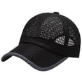 thumbnail image 2 of Breathable Mesh Running Baseball Cap for Men Women Full Ventilation Summer Hat, 2 of 8
