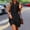 *Black, variant on ClodeEU Women's Sleeveless V Neck Shirt Dress,Casual Button Down Mini Dress with Waist Drawstring Black,Women's Plus L