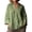 Green, variant on cocolona Button Down Oversized Shirts Loose 3/4 Sleeve Lapel Blouses Solid Color Casual Tops