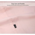 thumbnail image 5 of 4 Piece Bamboo Microfiber Pink Full Sheet Set, Deep Pocket Bed Sheets, 5 of 6