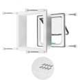 thumbnail image 4 of Cat Gate Small Pet Entry And Exit Safety Barrier Over Doors And Windows White S, 4 of 5