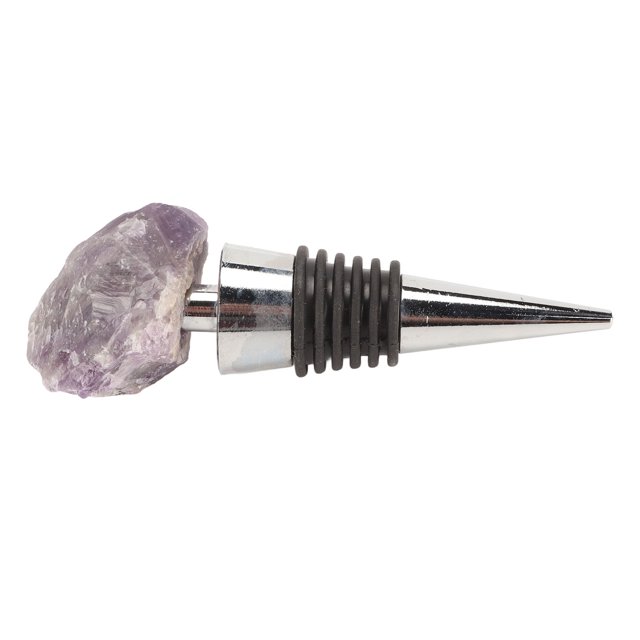 Gemstone Wine Saver, Durable Wearable Reusable Decorative Practical Wine Bottle Saver For Decoration Purple,Green