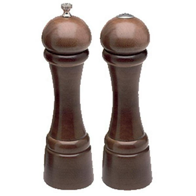 Chef Specialties 08301 8 inch- 20cm Windsor - Ebony Pepper Mill/Salt Shaker Set