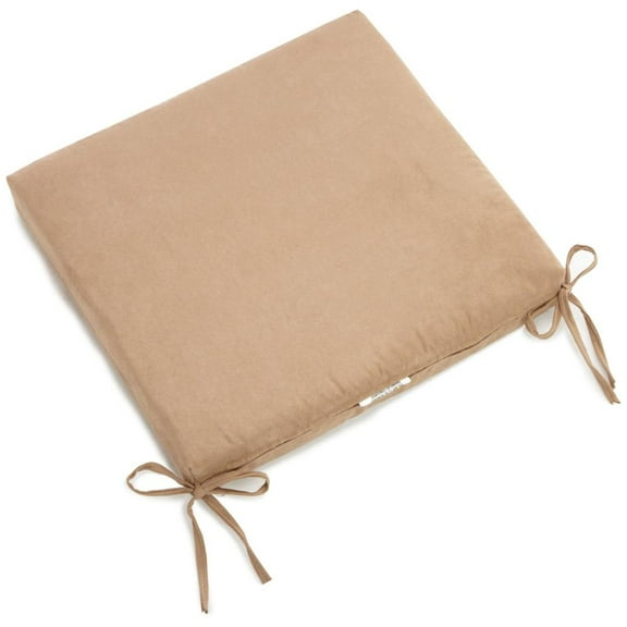 Blazing Needles 20-inch by 19-inch Solid Microsuede Chair Cushion  93454-1CH-MS-JV