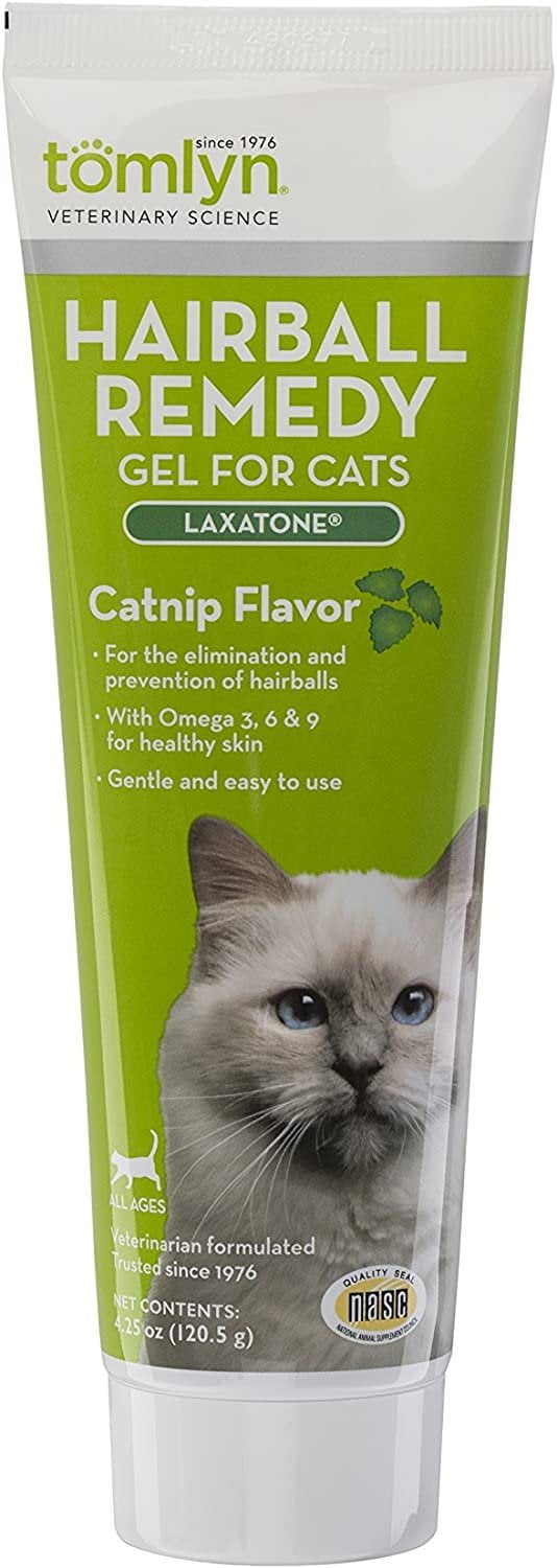 Tomlyn Laxatone CatnipFlavored Hairball Remedy Gel for Cats, 4.25oz