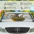 thumbnail image 5 of Car Windshield Sunshade Blocks Sun Visor Protector Wild Animals Foldable Sun Shield For Vehicle Car Truck SUV Van 51x27.5 inches Keep Vehicle Cool, 5 of 6