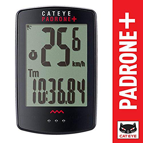 CAT EYE Padrone Plus Wireless Bike Computer, Black