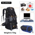 thumbnail image 3 of Mochila de Senderismo Russel Molly 50L Impermeable para Exterior, 3 of 7