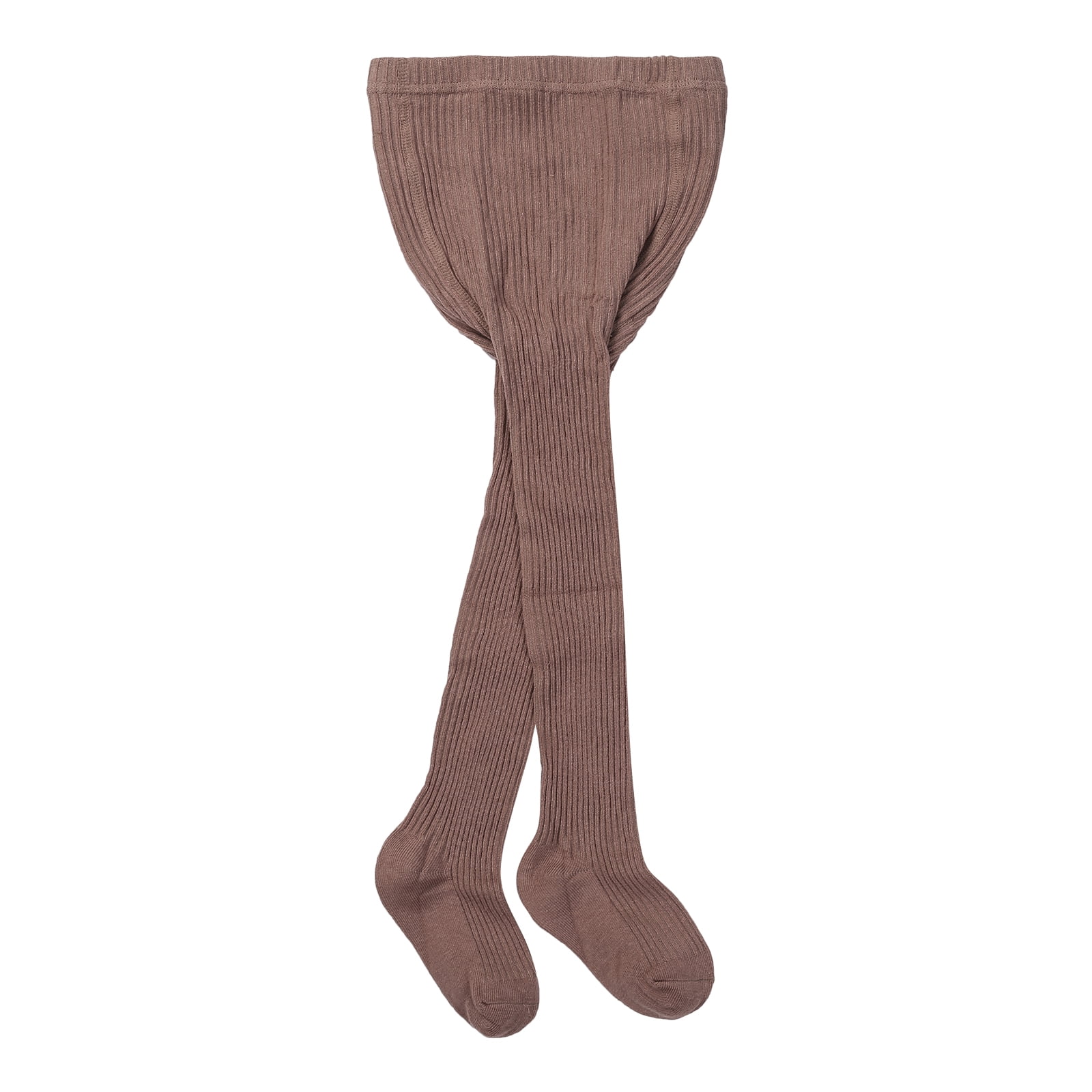 Sunisery 04Y Baby Girls Tights, Basic Plain Rib Stitch Knit Leggings