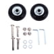 thumbnail image 1 of Ruedas de equipaje de 2 uds, ruedas de maleta de Metal de goma fuerte, giratorias, flexibles, ultrasilenciosas, con tornillos para reemplazo, 1,97x0,71 pulgadas, 1 of 5
