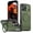 Green, variant on Designed for iPhone 17 Pro Max Case with Kickstand [Military Grade Drop Protection][Magnetic Compatible with Mag-Safe] Shockproof Phone Case with Secure Ring Holder for iPhone 17 Pro Max, Purple