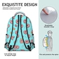 thumbnail image 5 of A fashionable and durable schoolbag, suitable for work, travel and campus settings. It features an interesting "donut" pattern design and is an excellent gift choice for donut lovers., 5 of 6