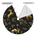 thumbnail image 4 of Kll 48" Christmas Tree Skirt Christmas Gold Deers1 Xmas Tree Skirts Mat For New Year Xmas Holiday Party Indoor Outdoor Home Decoration, 4 of 9