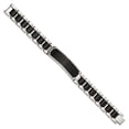 thumbnail image 3 of Chisel Stainless Steel Brushed and Polished Black IP-plated 8.5 inch ID Bracelet, 3 of 3