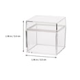 thumbnail image 3 of 24 cajas de plástico transparentes para dulces, regalo, cuadradas., 3 of 5
