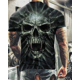 thumbnail image 1 of Camiseta con estampado 3D de calavera de terror para hombre, camiseta informal de manga corta con cuello redondo, transpirable, de gran tamaño, ropa para hombre Deng Xun unisex, 1 of 2