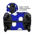 thumbnail image 6 of Uemuo Blue And White Polka Dot Printed Washable Luggage Cover - Fashion Suitcase Protector Fits 18-32 Inch Luggage -Small, 6 of 9