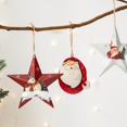 thumbnail image 4 of Iron Christmas Santa Claus Pendant Merry Christmas Tree Decorations Red Green Snowman Xmas Tree Pendant Gift New Year Navidad, 4 of 5