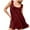 Wine, variant on Zekutng Summer Dresses for Women New Spring/Summer Round-Neck Polka Short Sleeved Knee Length Dress,Sizes S-2XL
