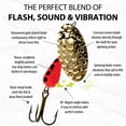 thumbnail image 2 of Panther Martin PMHM_2_HG Hammered Regular Spinners Fishing Lure - Hammered Gold - 2 (1/16 oz), 2 of 6