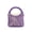 Purple, variant on Hollow Woven Mini Tote Handbag, Net‑Knitted Top‑Handle Bag with Removable Inner Liner