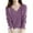 142#Purple, variant on V Neck Sweaters for Women Long Sleeve Lightweight Pullover, Dressy Casual Knit Shirt Yellow XL