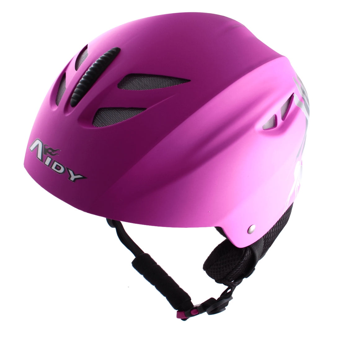 Unique Bargains Adjustable Release Buckle Chin Strap Foam Lining Skiing Sports Helmet by
