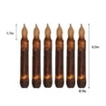 thumbnail image 3 of Suncoda Halloween Lights Flameless Candles, 6Pack Real Wax Pillar Taper Candle Primitive Drip Candles Flameless Flickering LED Lights Dipped Halloween Decoration Set Party Festival Decor, 3 of 8