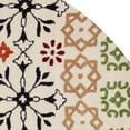 thumbnail image 3 of SAFAVIEH Wyndham Fionntan Abstract Floral Wool Area Rug, Ivory/Multi, 8'9" x 8'9" Round, 3 of 5