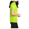 thumbnail image 3 of Womens Silk Touch Polyester Performance Polo Neon Yellow 3X-Large, 3 of 6