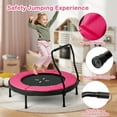 thumbnail image 6 of Topbuy 40" Foldable Trampoline for Kids ASTM Certified Mini Baby Trampoline with Thick Foam Covered Handle Pink, 6 of 10