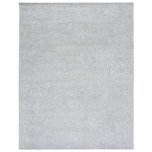 SAFAVIEH Martha Stewart Tufted Wool Area Rug, Grey, 8' x 10'