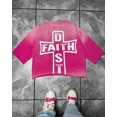thumbnail image 2 of Camiseta de algodón puro de gran tamaño con estampado de letras literarias originales, personalizada, estilo gótico callejero, cuello redondo, informal, nueva camiseta para parejas, top y2k, 2 of 3