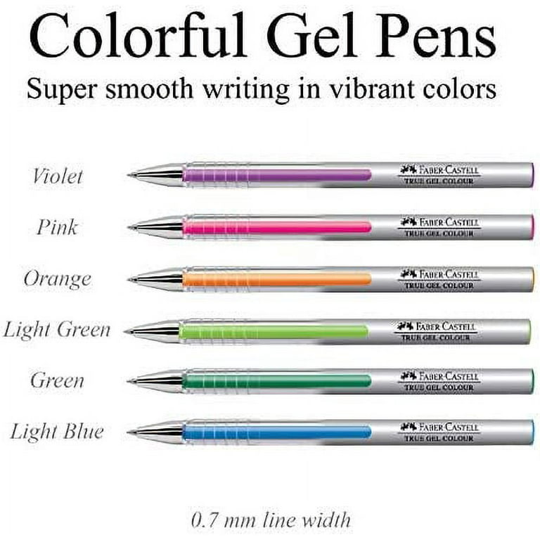 Faber-Castell Back to School Planner Pack - 6 Colored Gel Pens and 4 Pastel Highlighters