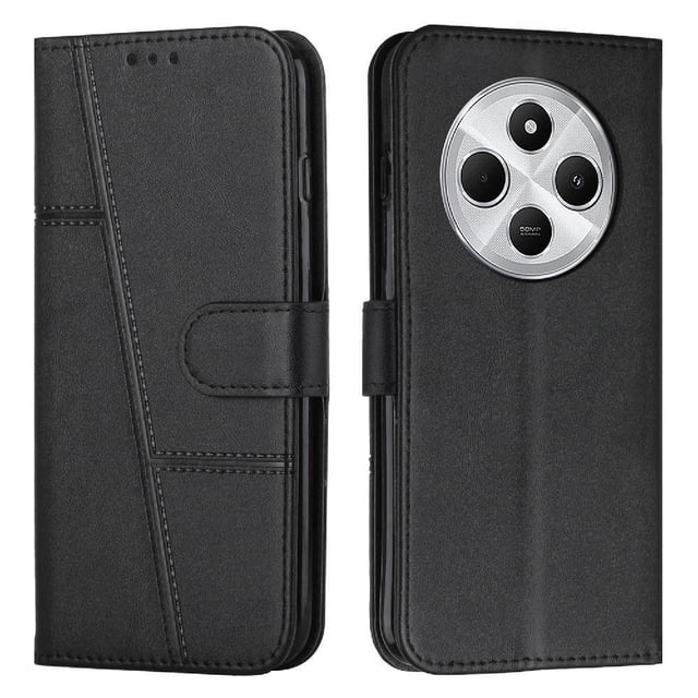 Funda Flip para FOXDOCK Xiaomi Redmi 14C 4G – Carcasa delgada y resistente a impactos con soporte para uso diario y profesional