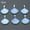Opal, variant on 22mm Stone Fan-shaped Pendant Crystal Gemstone Jewelry Charms Beads DIY Healing